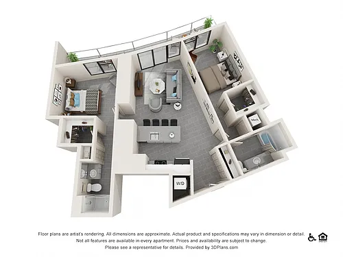 Floor plan Two Bedroom C