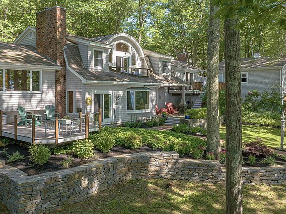 The gardens and one of the many decks.