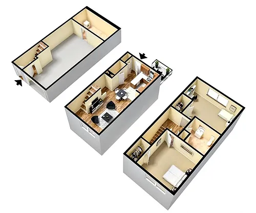 Floor plan Envoy Townhouse