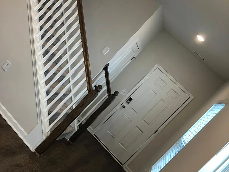 Main entrance with coat closet