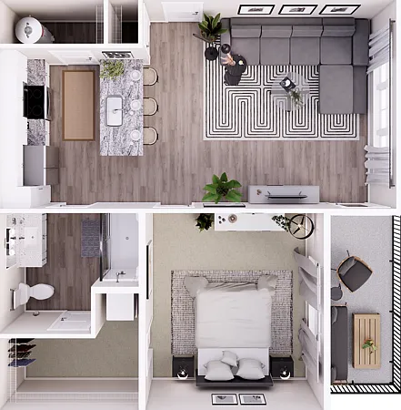Legacy 1A-3D Floorplan Legacy 1A-3D Floorplan