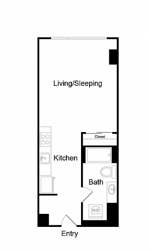 Floor plan Studio-A-B