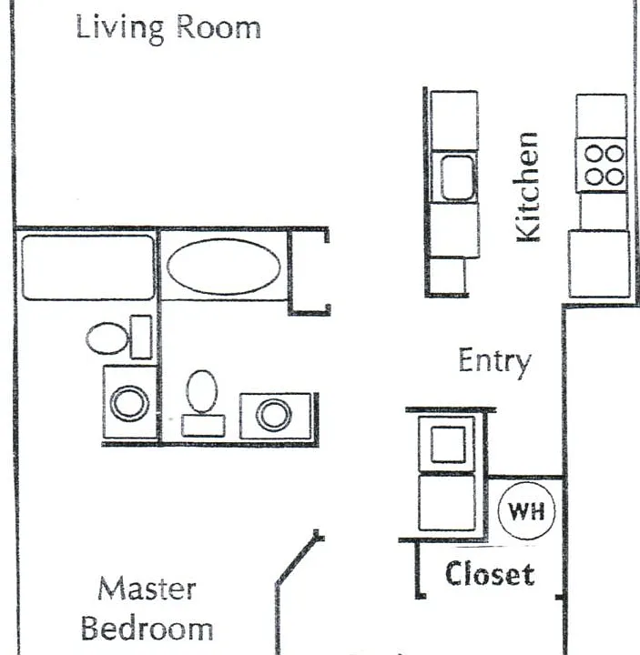 2 bedroom, 2 bath