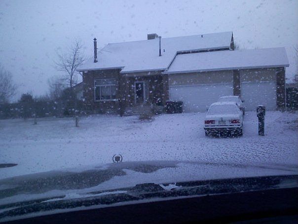 front of house snow