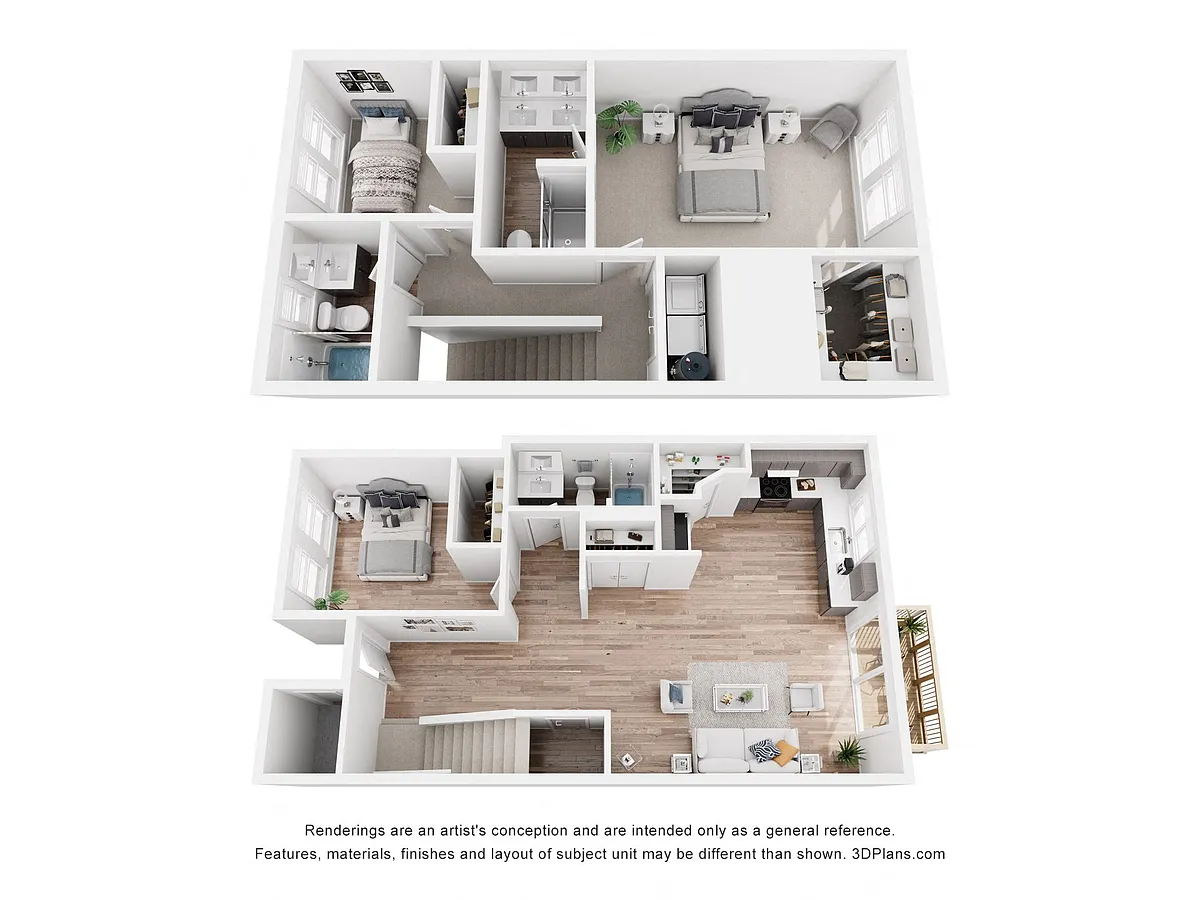 Floor plan 3 Bedroom 3 Bath