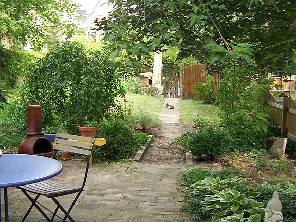 Lush Patio and Garden