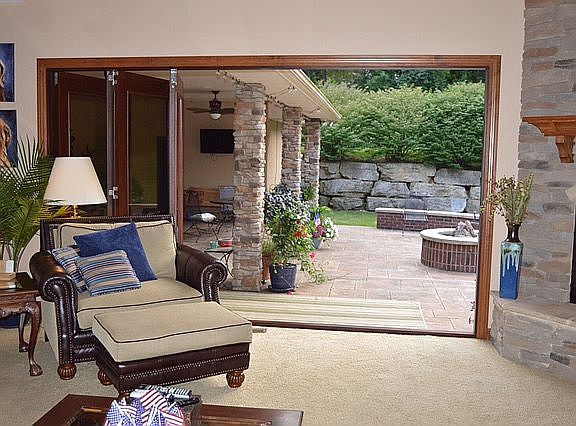 Great Room Patio Door Open