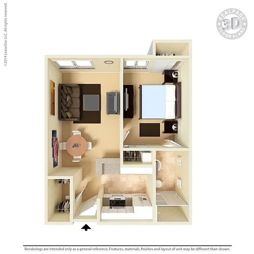 Floor plan Senior Housing Floor Plan A
