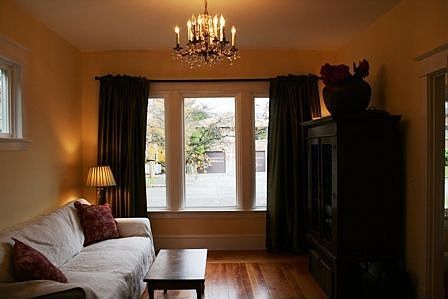 Living room looking out to North