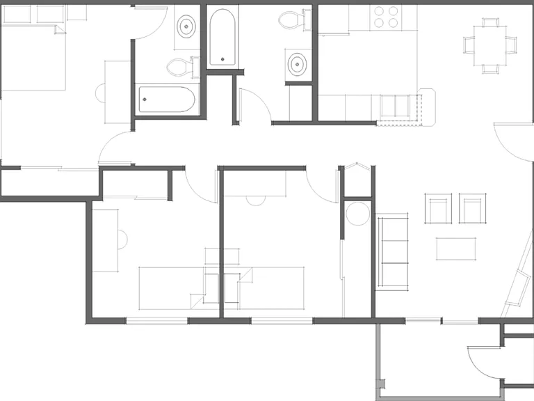3 bedroom floor plan 3 bedroom floor plan