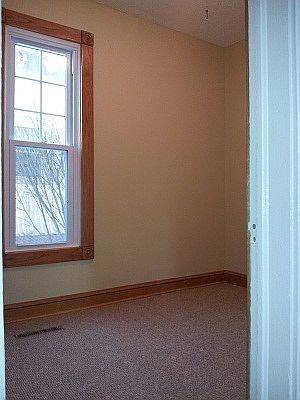 Nicely Carpeted Second Bedroom 7x10 with Closet, other bedroom is Larger 9x11 with Hardwood Floors