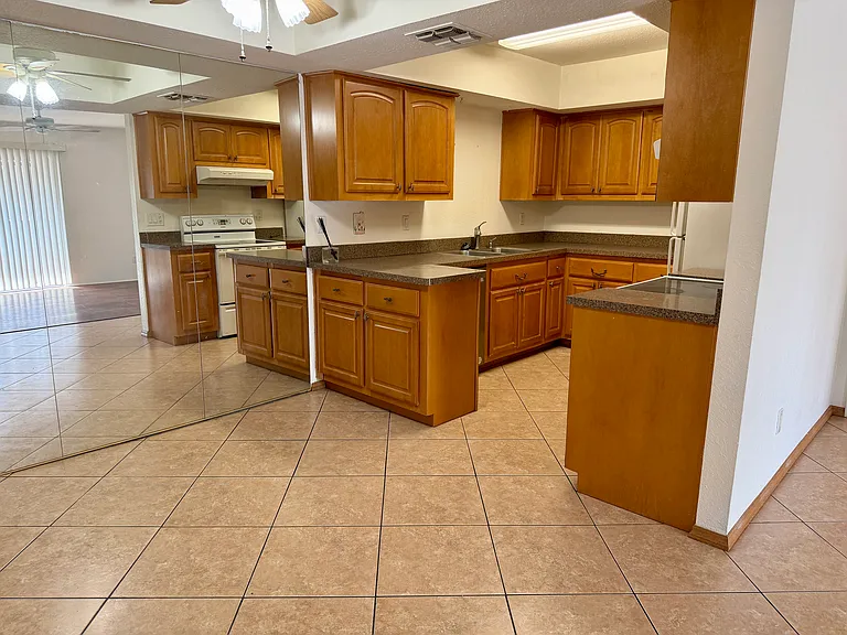 Kitchen and dining area