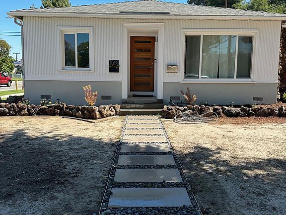 Front yard. In process of completing new landscaping.
