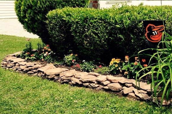 New (2015) front garden wall