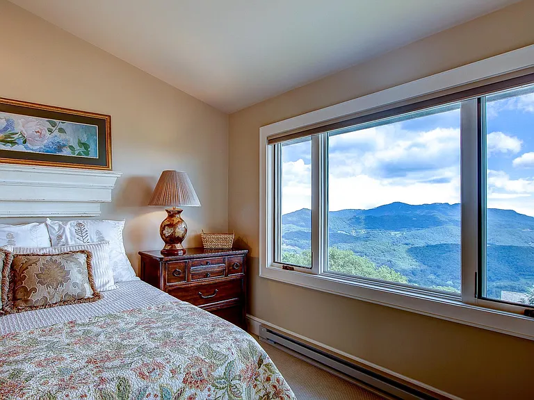 Lay in bed and watch the sunrise or the lights & stars twinkle at night.