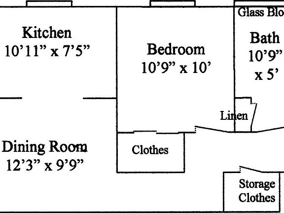 Roomy floor plan with lots of closet space