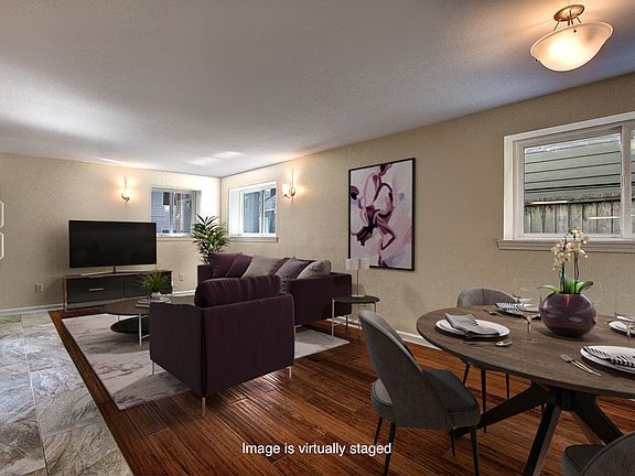 Living/Dining area (staged)