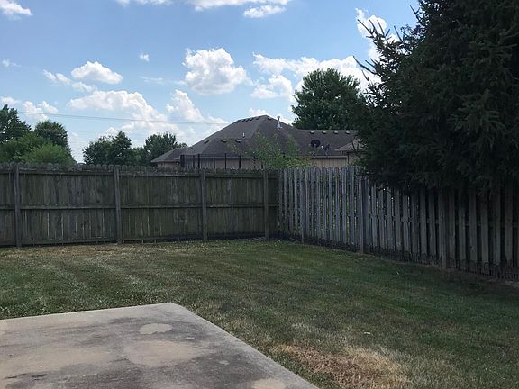 Fenced back yard