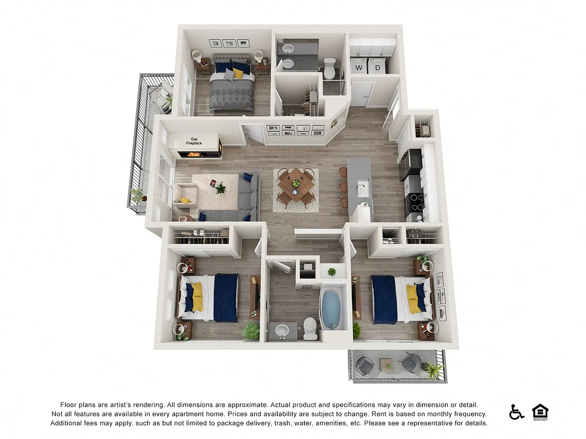 Floor plan 3x2 A - Premium