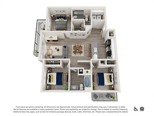 Floor plan 3x2 A - Premium