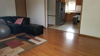 Living room to kitchen