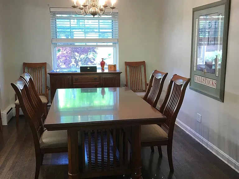 Dining Room with table and hutch