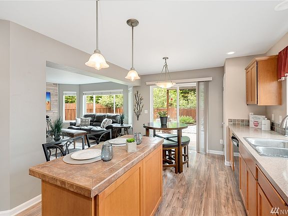 Large slider to private back yard.