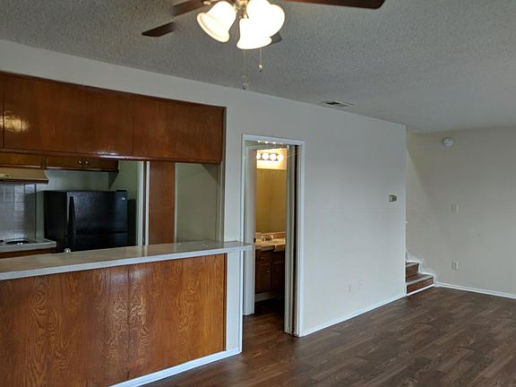 Open kitchen - dining combo/ half bath