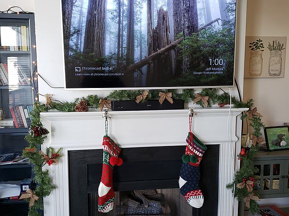 Livingroom and fireplace