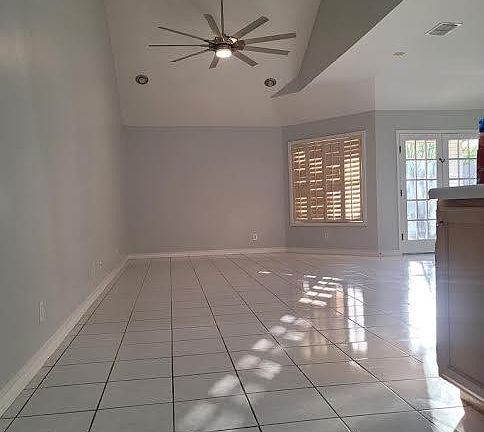 Living room view from front door.