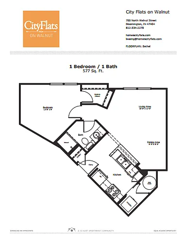 Floor plan Bethel 1.1