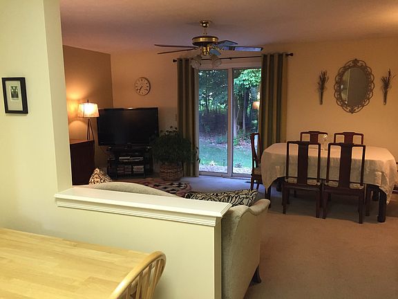 Living/dining area, patio