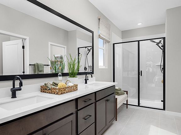 Primary bathroom at Plan 3002 - Villas at Arbor Ranch