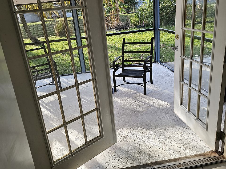 Screened-in porch.