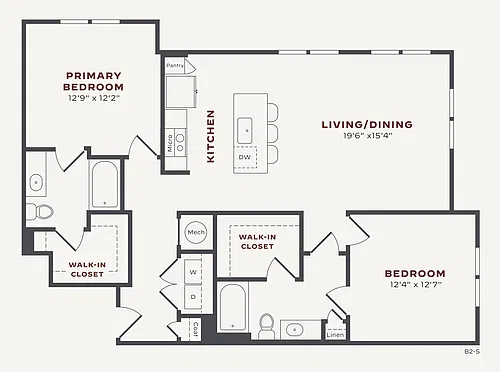 Floor plan B2 80 - Essential Housing