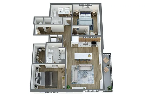 Floor plan B8