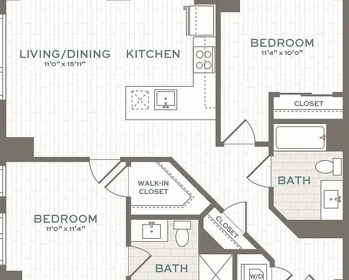 Lantera at Boston Landing - 2.1 - 2 Beds - 2 Baths - 995 Sq. ft.