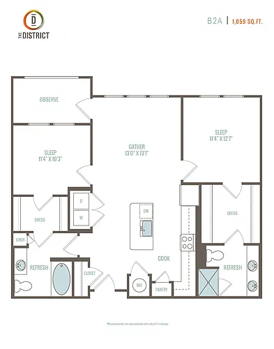 Floor plan B2A