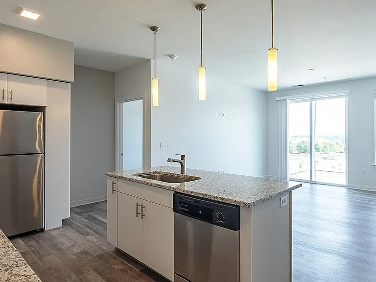 Open floor plan in the two bedroom