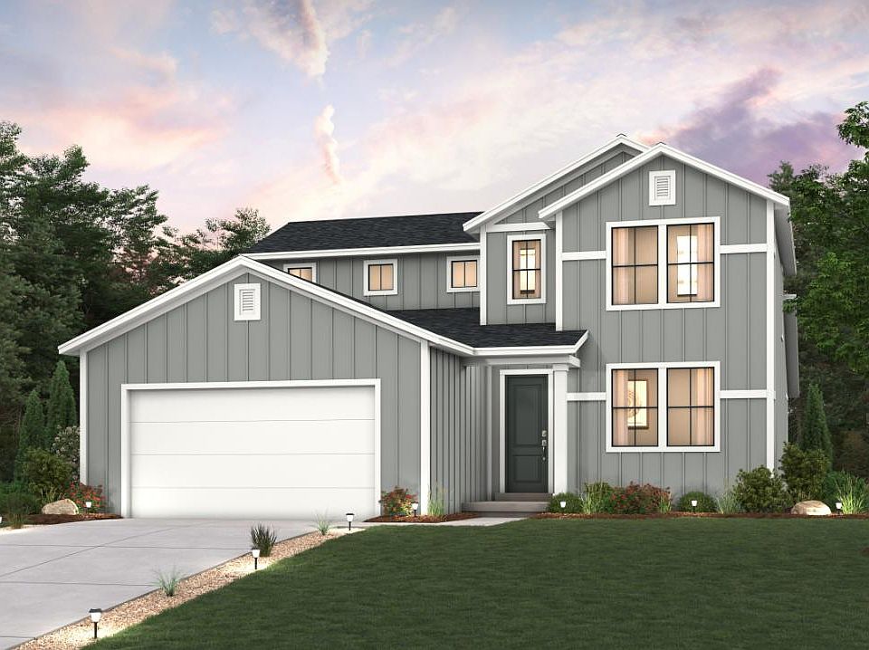 Olympic Plan, Modern Farmhouse Elevation