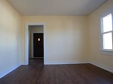 Dining room looking at door to kitchen