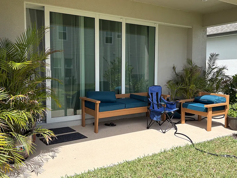 Backyard patio