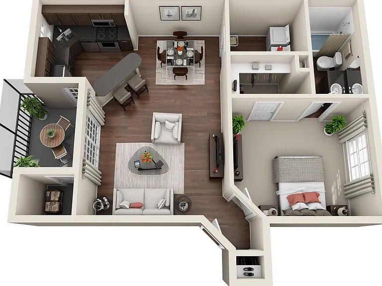 Stonebrook - Saddlebrook - 1 Beds - 1 Baths - 795 Sq. ft.