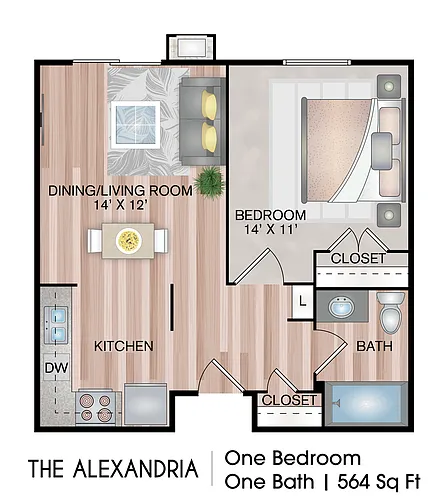 Floor plan The Alexandria Premium Plus (Active Sr. Community)