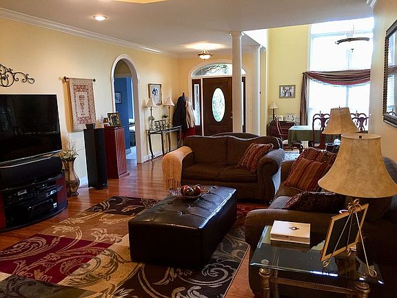 Open den and dining room