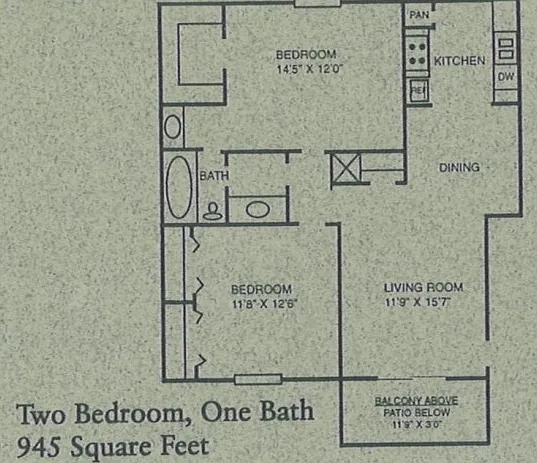 2 bed/1 bath 2 bed/1 bath