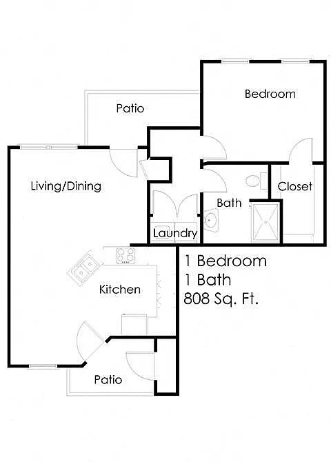Floor plan One Bedroom