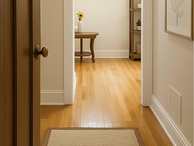 Entry way to living/dining