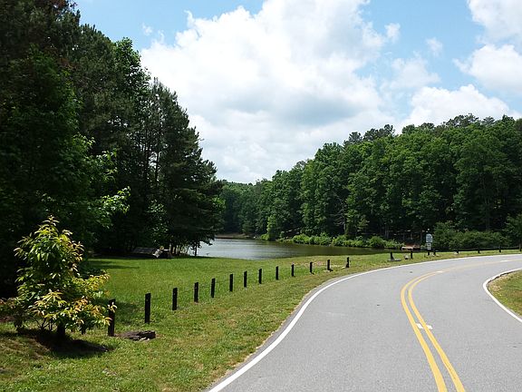 View as you drive over dam.
