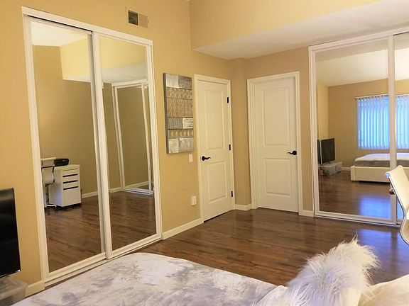two closets in master bedroom